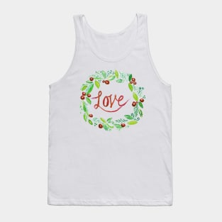 Christmas Love Wreath Tank Top